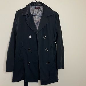 BLACK LIPSTICK TRENCH COAT